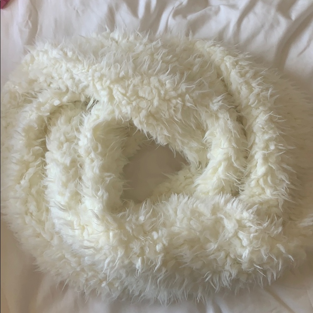 Faux fur infinity scarf